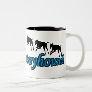 Tasse 2 Couleurs Exécution de l'Amoureux des chiens Greyhounds