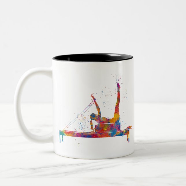 Tasse 2 Couleurs exercice de gymnastique (Gauche)