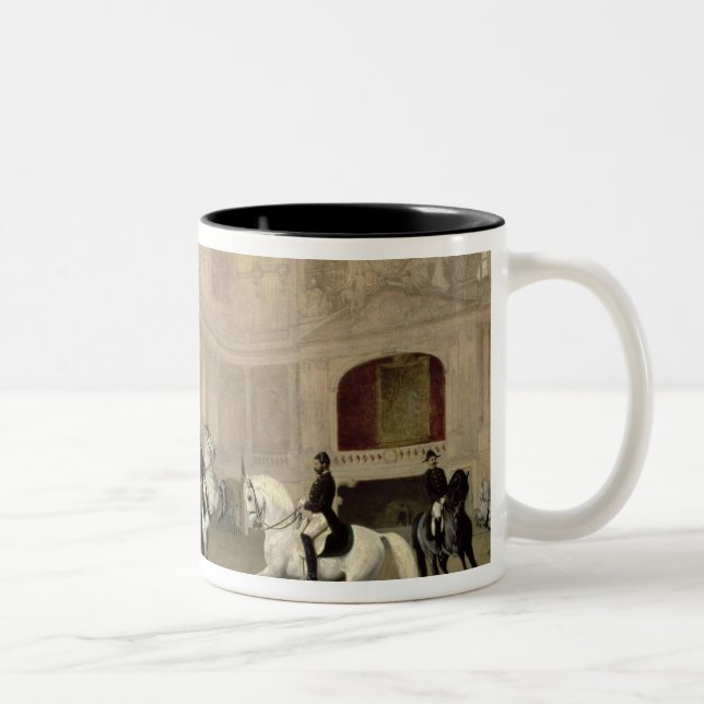 Tasse 2 Couleurs Exercice de matin dans le Hofreitschule (Droit)