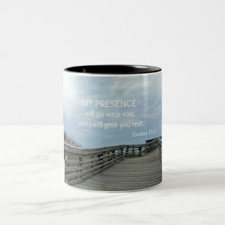 Tasse 2 Couleurs Exode 33:14 Ma présence ira avec toi...