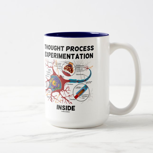 Tasse 2 Couleurs Expérimentation du processus de réflexion à l'inté (Droit)