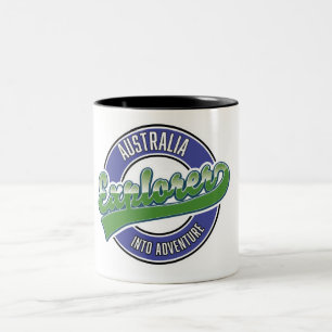 Tasse 2 Couleurs explorateur australien dans l'aventure