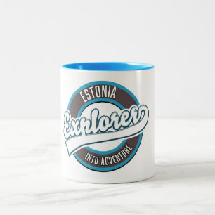 Tasse 2 Couleurs Explorateur d'Estonie dans l'aventure