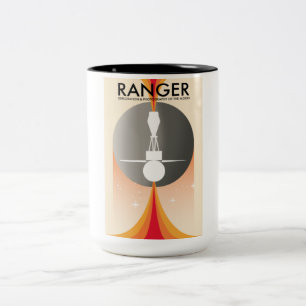 Tasse 2 Couleurs Exploration Ranger et photographie de la Lune