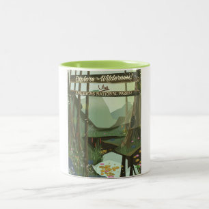 Tasse 2 Couleurs Explorez le désert ! Voir les parcs nationaux des