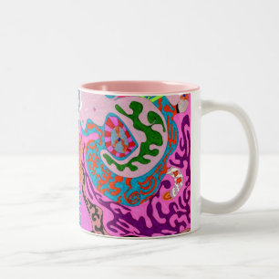 Tasse 2 Couleurs Expression fantastique, abstraite