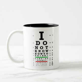 Tasse 2 Couleurs Eye Exam - Cadeaux Sobers Hommes Femmes