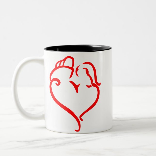 Tasse 2 Couleurs F6 | Couple pompier (Gauche)