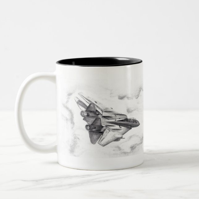 Tasse 2 Couleurs F-14 Tomcat (Gauche)