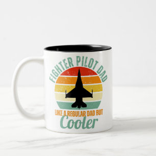 Tasse 2 Couleurs F-16 Pilote de combat père