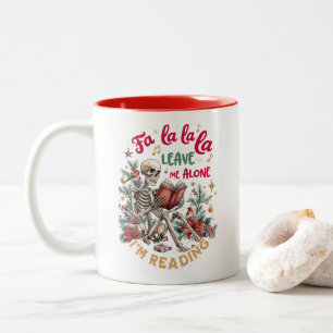 Tasse 2 Couleurs Fa La La La Laissez-Moi Tranquille, Je Lis