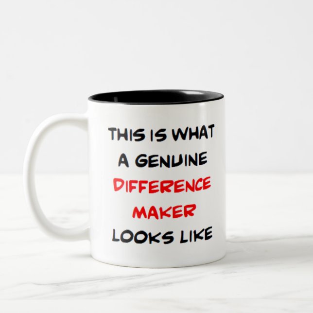 Tasse 2 Couleurs fabricant de différence, génial (Gauche)