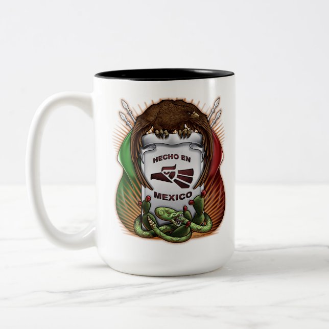 Tasse 2 Couleurs Fabriqué au Mexique (Gauche)