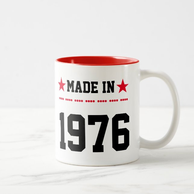Tasse 2 Couleurs Fabriqué en 1976 (Droit)