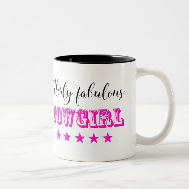 Tasse 2 Couleurs Fabuleux "COWGIRL" (Droit)
