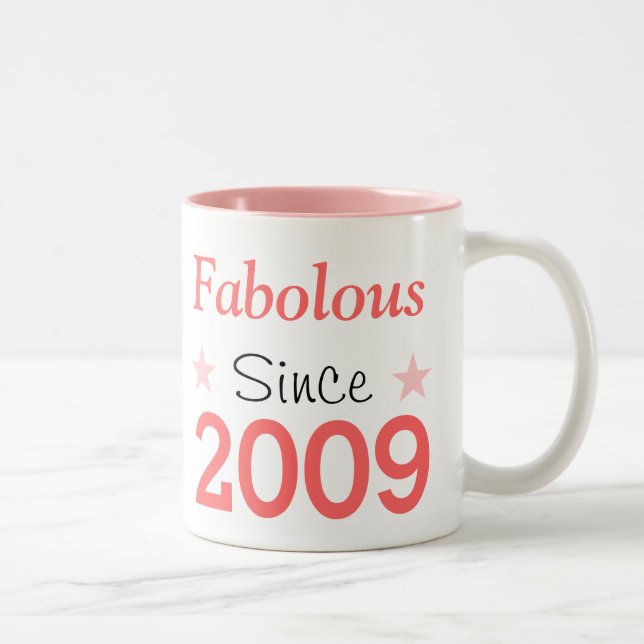 Tasse 2 Couleurs Fabuleux depuis 2009 (Droit)