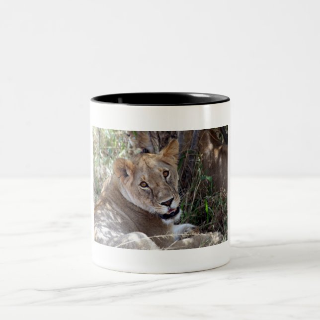 Tasse 2 Couleurs face de lion (Centre)