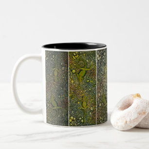 Tasse 2 Couleurs Face off du Motif Lizards