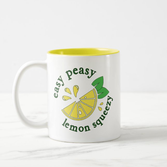 Tasse 2 Couleurs Facile, Citron Squeezy (Gauche)