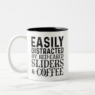 Tasse 2 Couleurs Facilement Distrait Par Des Glissières Et Du Café