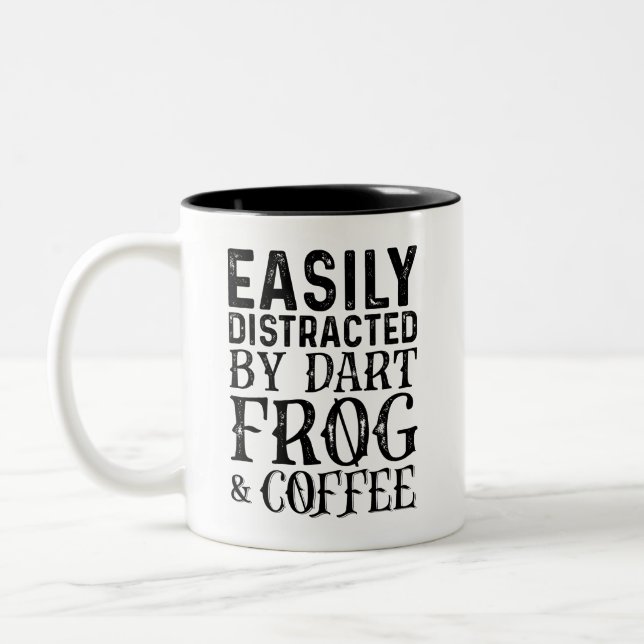 Tasse 2 Couleurs Facilement Distrait Par La Grenouille Et Le Café D (Gauche)