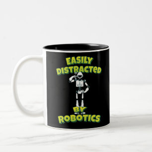Tasse 2 Couleurs Facilement Distrait Par La Robotique