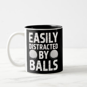 Tasse 2 Couleurs Facilement distrait par les balles Amateur de golf