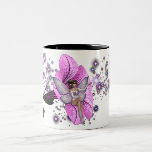 Tasse 2 Couleurs Faery 2 de fleur de KRW (Centre)