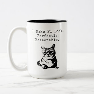 Tasse 2 Couleurs Faire apparaitre Pi raisonnable Cadeau d'humour ma