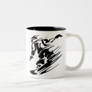 Tasse 2 Couleurs Faire du surf des neiges des sports extrêmes