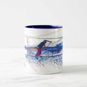 Tasse 2 Couleurs Faire tourner le deck - Trottinette de stunt