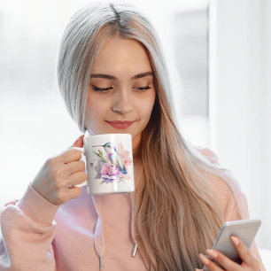 Tasse 2 Couleurs Fairy Cute Hummingbird for Bird Lods Nom personnal