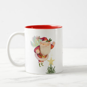 Tasse 2 Couleurs Fairy Wing Père Noël Deux Tons Personnalisent La M