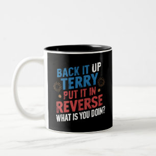 Tasse 2 Couleurs Fais-le en arrière Terry Mets-le en marche à l'env