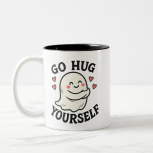 Tasse 2 Couleurs Fais un câlin à toi-même Fantôme – Amour de soi Ha