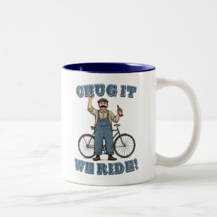 Tasse 2 Couleurs Fais un effort on va faire du vélo