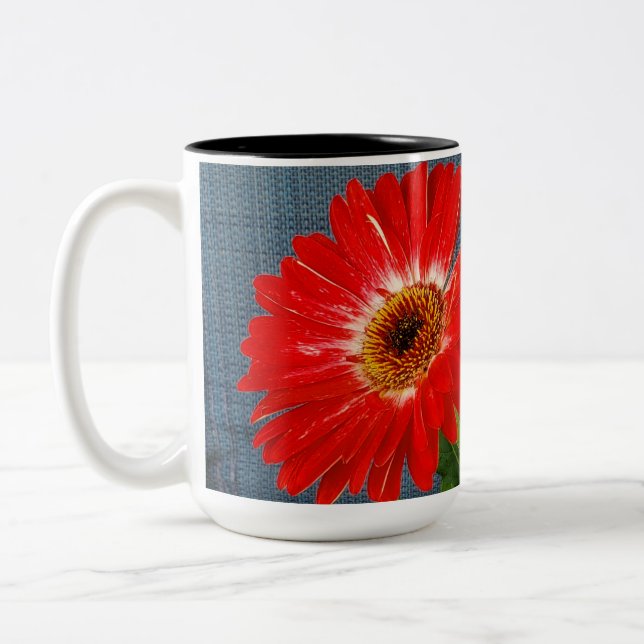 Tasse 2 Couleurs Faisée rouge (Gauche)