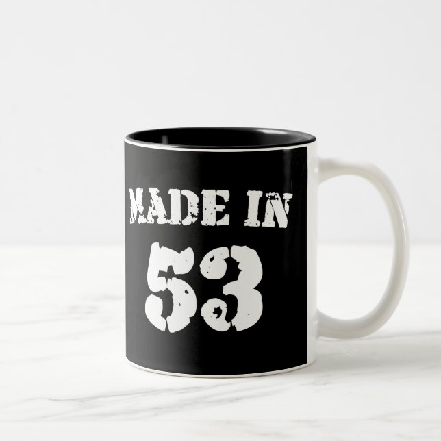 Tasse 2 Couleurs Fait En 1953 (Droit)