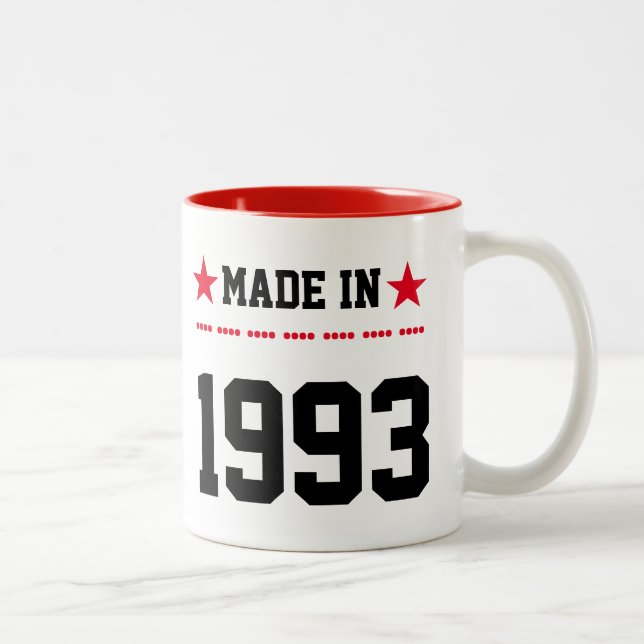 Tasse 2 Couleurs Fait en 1993 (Droit)