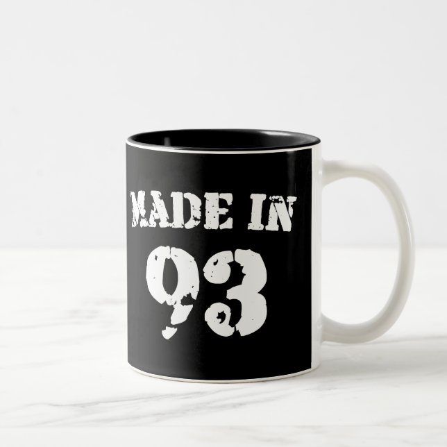 Tasse 2 Couleurs Fait En 1993 (Droit)