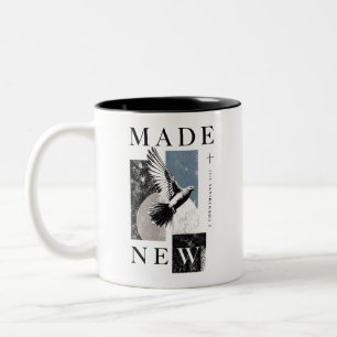 Tasse 2 Couleurs Fait Nouveau 2 Corinthiens 5:17 Brutaliste Baptême