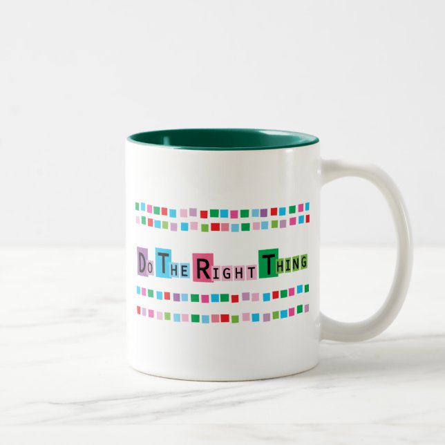 Tasse 2 Couleurs Faites Ce Qu'Il Faut (Droit)