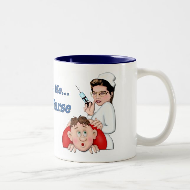 Tasse 2 Couleurs Faites-moi confiance - Je suis infirmière (Droit)
