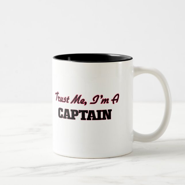 Tasse 2 Couleurs Faites-moi confiance je suis un capitaine (Droit)