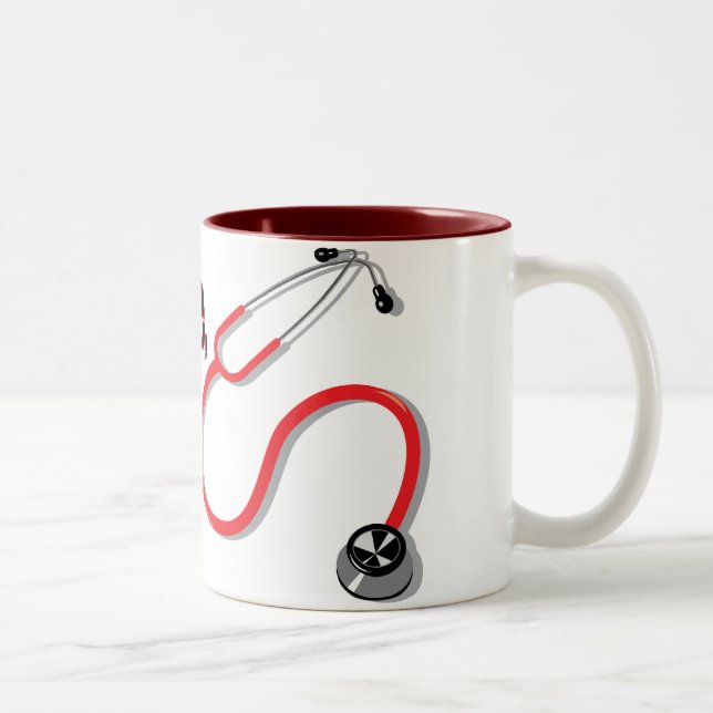 Tasse 2 Couleurs Faites-moi confiance Je suis une infirmière rouge  (Droit)