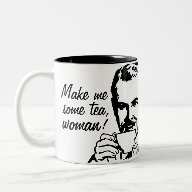Tasse 2 Couleurs Faites-moi du thé, femme ! (Gauche)