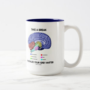 Tasse 2 Couleurs Faites une pause revitalisent votre matière grise