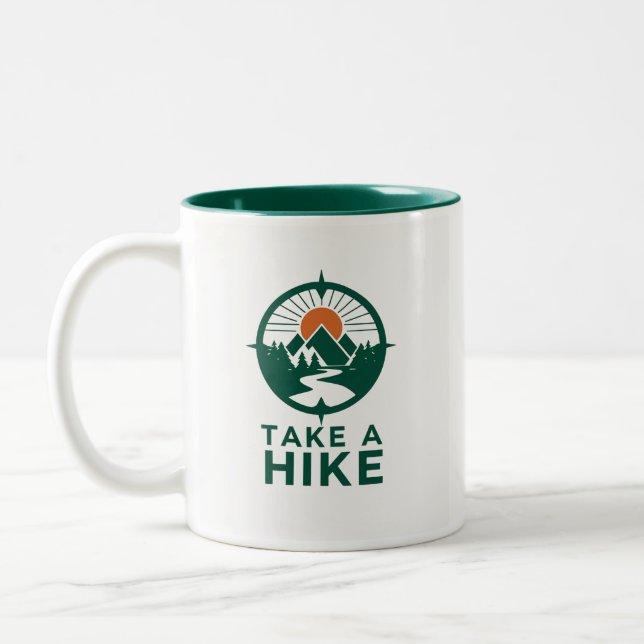 Tasse 2 Couleurs Faites une randonnée (Gauche)