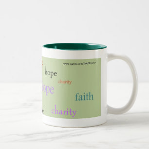 Tasse 2 Couleurs Faith Hope Charity