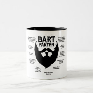 Tasse 2 Couleurs Faits de barbe/faits de barbe (noir)